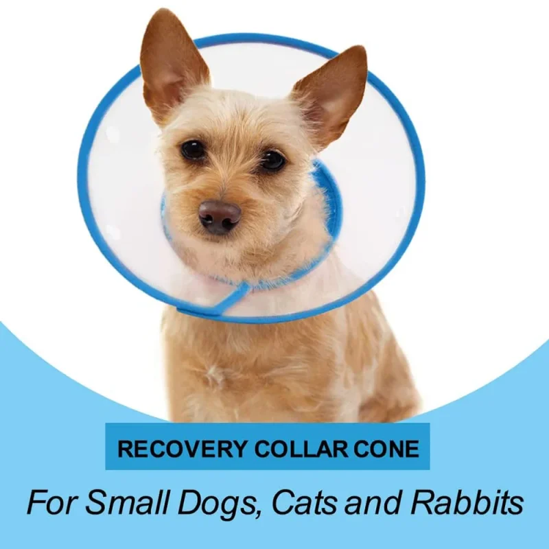 Pet Recovery Dog Cones Cat Cones After Surgery Adjustable Breathable Dog Cone Collar Soft Plastic Puppy Elizabethan E-Collar 4