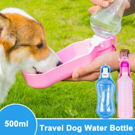 Dog Water Bottle 250ML/5000ML Portable Dispenser Travel Water Bottle Bowl for Dogs Cats Small Animals Pets Outdoor Water Feeder 1