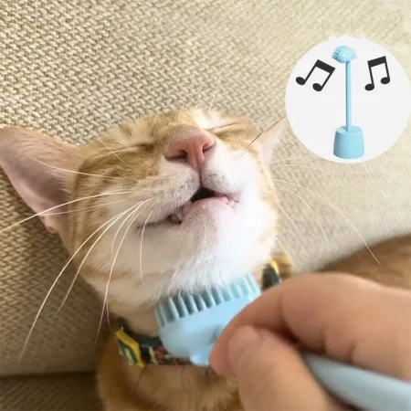 Comfortable Cat Massage Comb Cat Rubs Brush Funny Cat Comb With Bell Dog Combs Remover Floating Hair Cat Grooming Tool Supplies 1