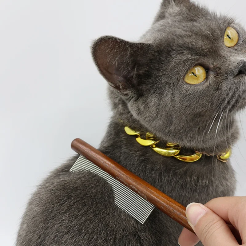 Cat Comb Cat Comb Brush Long Hair Cat Needle Comb Open Knots To Remove Floating Hair Accessories Pet Row Comb 3