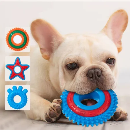 Teething Puppy Dog Chew Toy for Small Dogs Safety Rubber Pet Toys Chihuahua Cat Playing Ball Accessories suministros para perros 1