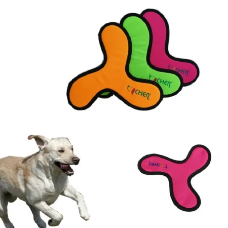 Flying Discs Dog Training Toy Oxford Cloth Pet Interactive Dart Bite Resistant Boomerang Puppy Chew Flying Saucer Toys 1