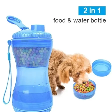 Outdoor Portable Pet Dog Water Bottle Training Food Storage Bottle PP Dogs Water Dispenser for Large Dogs Pets Accessories Stuff 1