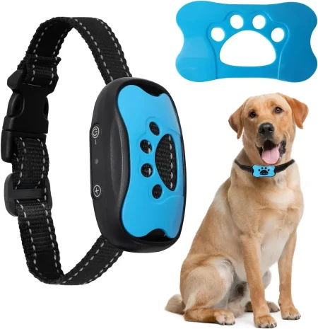 Pet Dog Anti Barking Device USB Rechargeable Dogs Training Collar Ultrasonic Stop Barking Vibration Anti Bark Collar 1