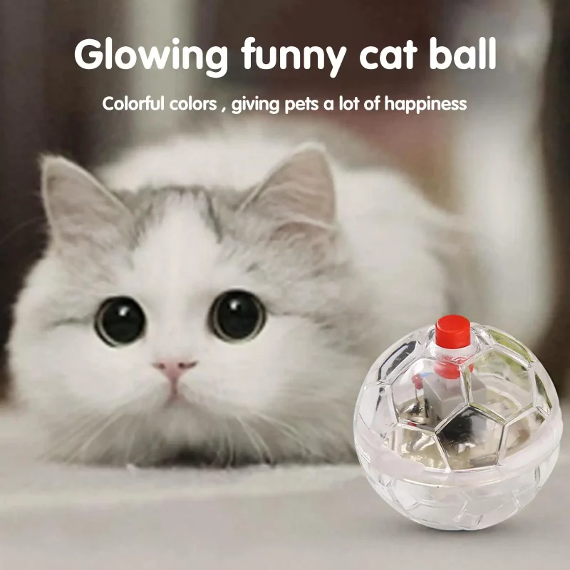 Glowing Funny Interactive Cat Ball Toy Up Motion Balls Toy Paranormal Equipment Ghost Toy Light Pet Ball Flash Hunting Motion 4