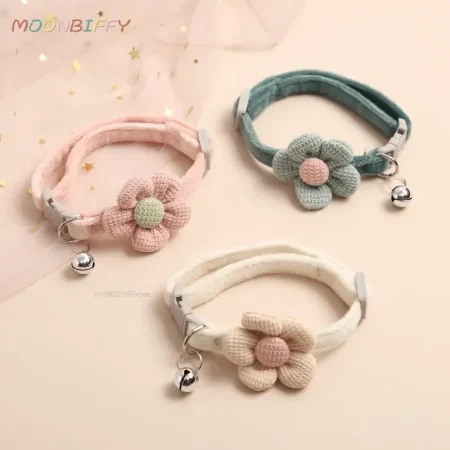 New Beautiful Bowknot Pet Collar Lovely Adjustable Bell Necklace Bow Tie Breakaway Cotton Dogs Tie Pet Accessories Wholesale