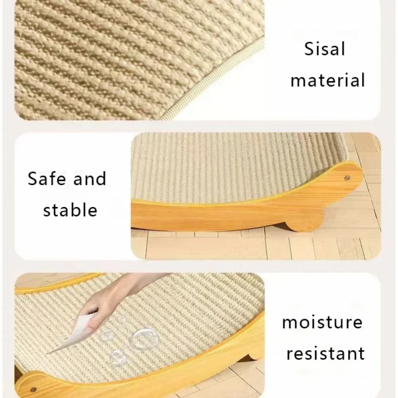 Cat Scratching Pads Cat Scratch Board Detachable Wear-resistant Multifuction Cats Sleeping Bed Kitten Grinding Cat Toys 5