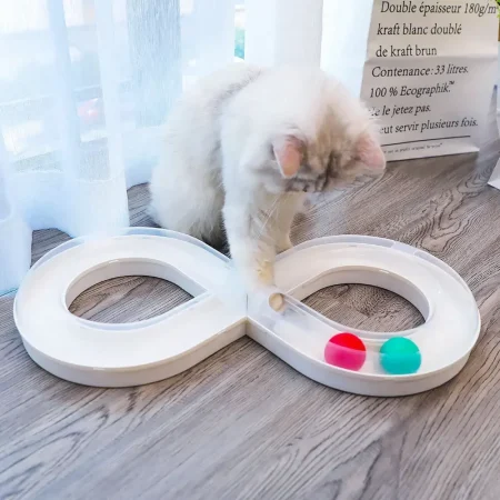 Household Cat Toy Turntable Cat Teasing Set Small Cat Tunnel Sports Stick Supplies Practice Focus Meet Nature Pet turntable 1