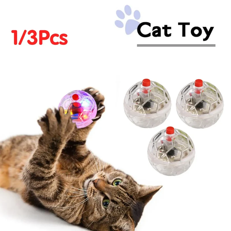 Glowing Funny Interactive Cat Ball Toy Up Motion Balls Toy Paranormal Equipment Ghost Toy Light Pet Ball Flash Hunting Motion 3