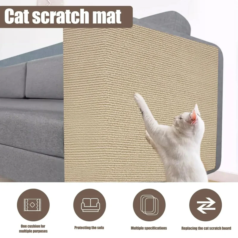 Creative Cats Scratch Board Pet Kitten Grinding Claw Scratcher Mat Sofa Carpets Furniture Protector Pet Supplies 4