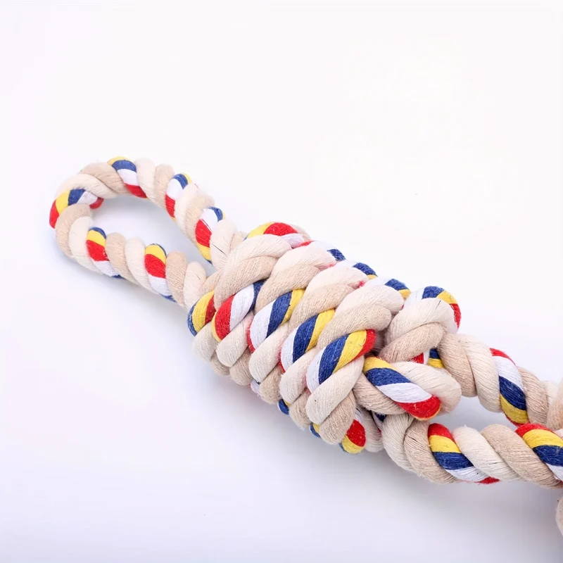 Pet Indestructible Toy For Medium Large Dogs Tough Nature Cotton Rope Puppy Toy Dog Antistress Fidget Toy Dog Toothbrush 3